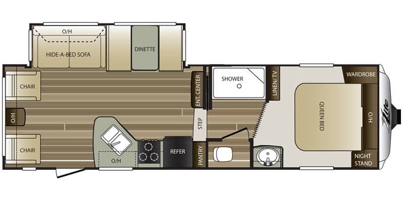 2015-Keystone-Cougar-Xlite-26RLS-Floorplan