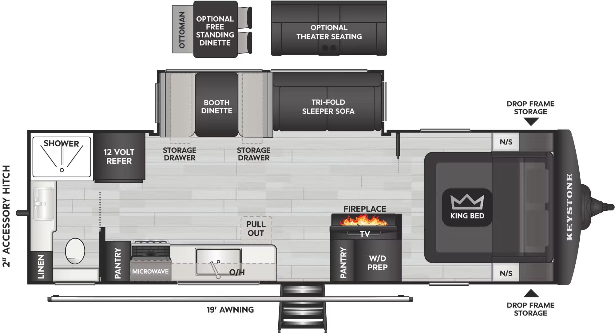 2026-Cougar-Half-Ton-26LBW-Floorplan